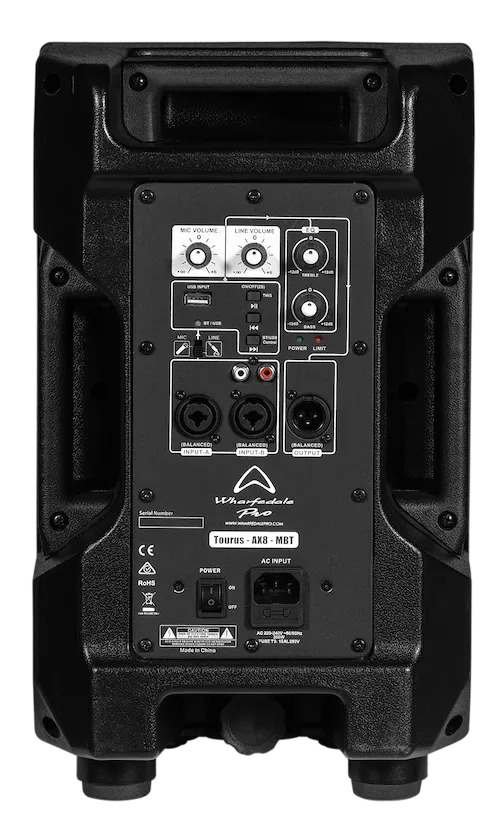 Wharfedale pro TOURUS-AX8-MBT 250 watts Active LoudSpeaker - Pair